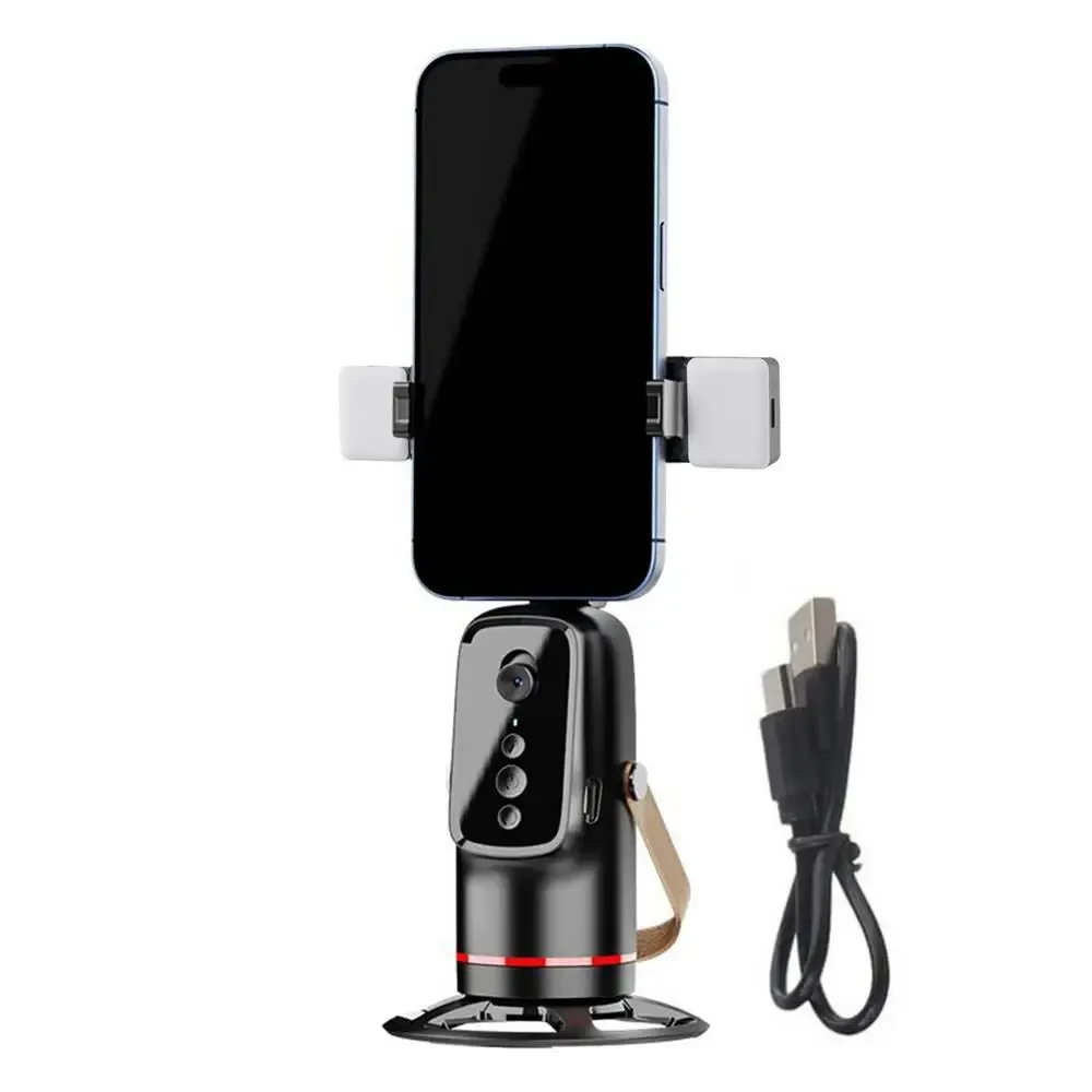 Kit with fill light Auto Face Tracking Tripod 360 Degree Rotation Auto Stand Tripod That Follows Your Movement For Live Streaming Selfie Video