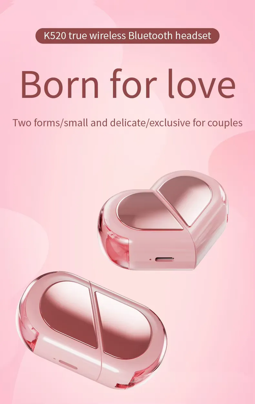 ❤️Early Valentine's Day Sale ❤️Heart Shape Wireless Noise Cancelling In-Ear Gaming Headset with LED Touch Control