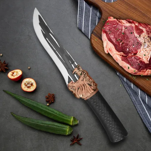 Multi-Purpose Kitchen Knife Stainless Steel Butcher Knife Pastic Handle