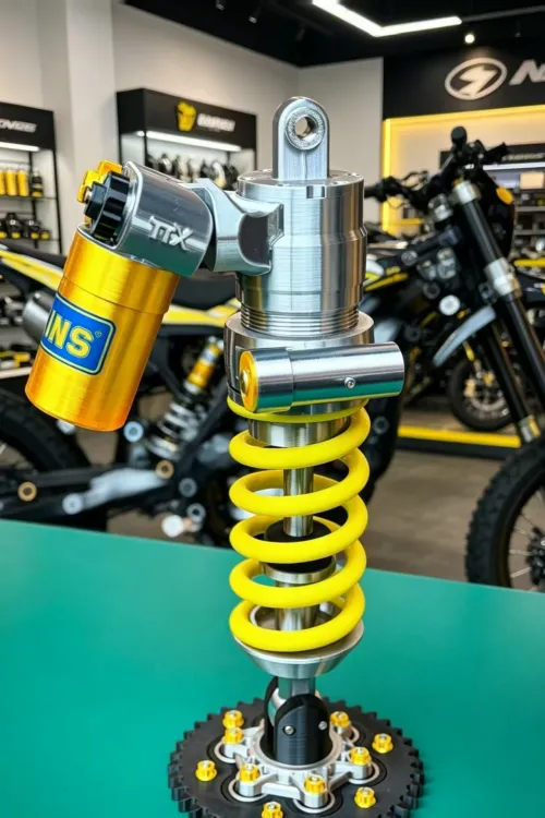 For OHLINS Motorcycle Shock Absorber Lamp DIY Cool Ambient Lighting Car interior decorative accessories ornaments
