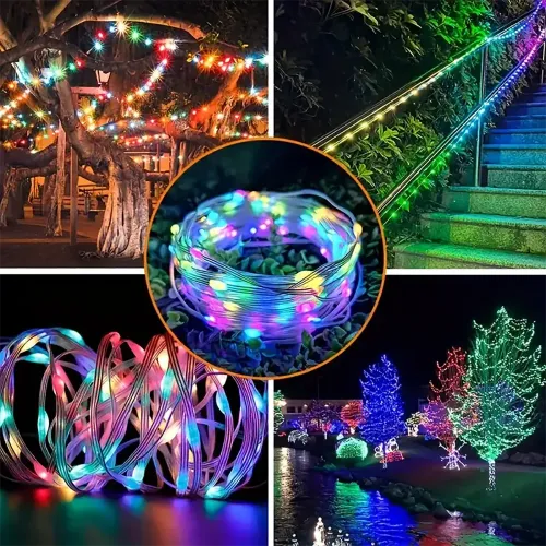 RGBIC Smart String Lights USB Powered Intelligent LED Fairy Lights With APP Control Remote For Indoor Outdoor Festive Decoration