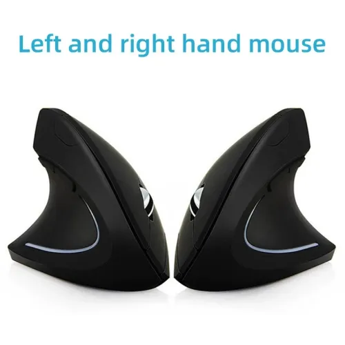 Vertical Ergonomic Mouse — Portable, Bluetooth, Battery-Powered