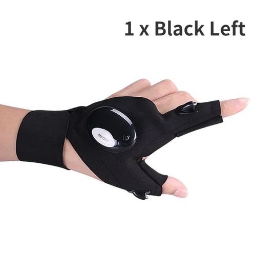 1 Pair LED Flashlight Waterproof Gloves