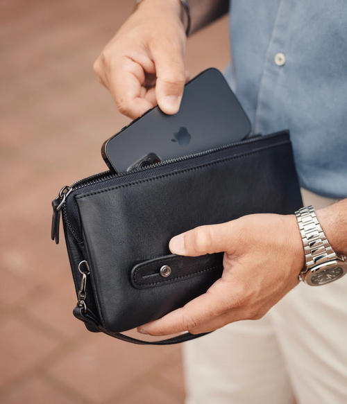 The Signature Dual-Carry: A Gentlemans Crossbody & Handbag