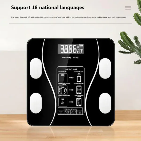 🥳Sales exceeded 50,000+ units in 2026. Smart body fat scale - easily measure weight and body fat.