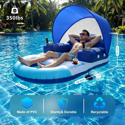 Luxury floating electric inflatable float - lithium battery charging model