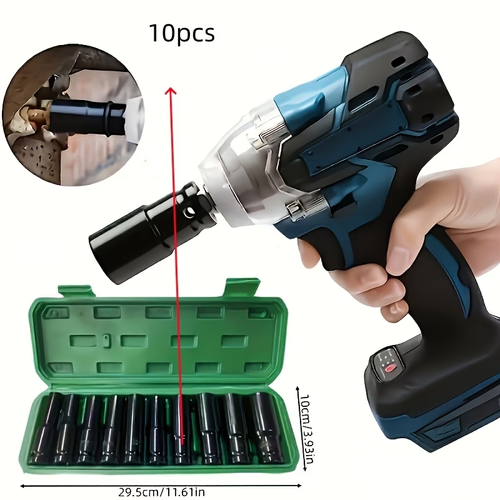 1 Box of 10pcs Set • 8-24Mm Deep Impact Socket Set