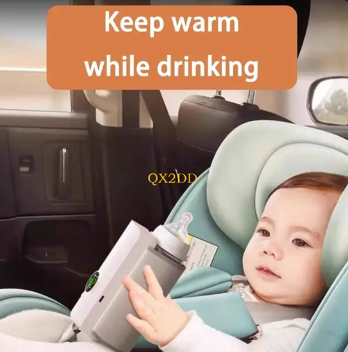 QX2D Baby Bottle Warmer, 6 Gears Even Heating Portable Fast Baby Milk Warmer 4000mAH for Breastmilk