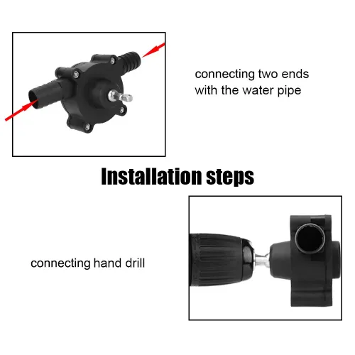 Household Small Water Pump Hand Electric Drill Water Pump Convenient DC Water Pump Self Suction Centrifugal Pump Tool Accessory