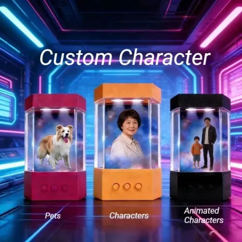 Customizable 3D Bionic AI Hologram Robot Chamber Interactive Emotional Companion With Custom Character For Home Comfort