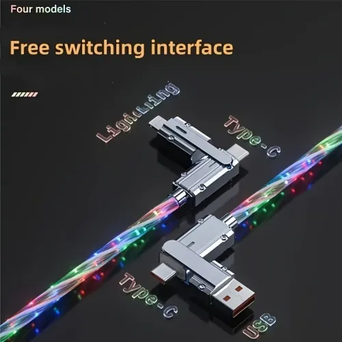 Radiant Flowing Light LED Data Cable