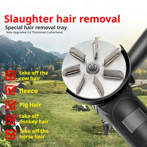 Animal Hair Remover Knife Professional Hair Scrapers For Pig Cattle Sheep Labor Saving Hair Removing Disc Animal Hair