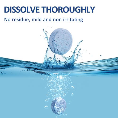 Car glass water solid super concentrated cleaning agent effervescent tablets (100 pcs)
