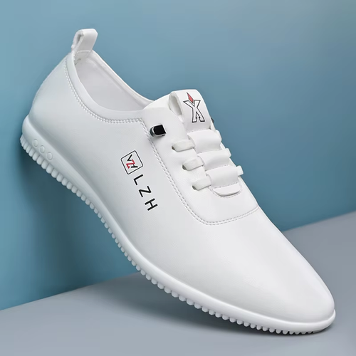 Summer slip-on white shoes men's casual soft soled driving shoes light soft men's shoes