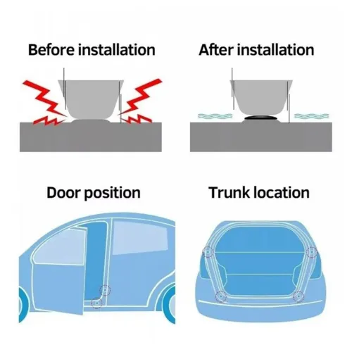 20pcs Sound-absorbing And Shock-absorbing Pads For Car Doors