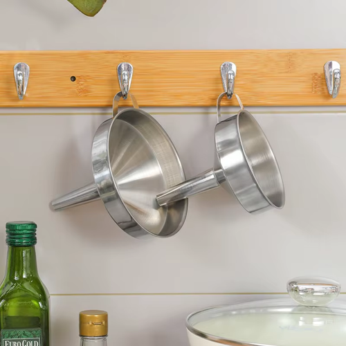 3-Piece Stainless Steel Funnel Set (includes a strainer to filter out oil residue)