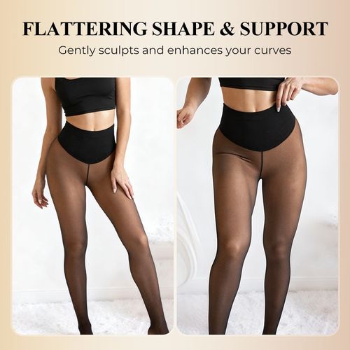 Thin, shaping leggings for women, with compression function at the waist.