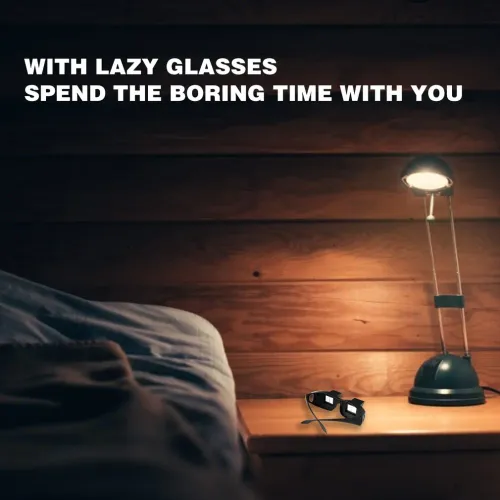 Amazing Lazy Creative Periscope Horizontal Reading Books Sit Glasses On Bed Lie Down View TV Myopia Usable Prism Spectacles