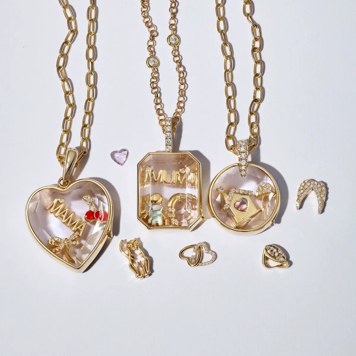 Heart-shaped Pendant Necklace Open and Close Transparent Box Accessories Unique Gift
