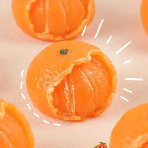 Soft Orange Anti-Stress Ball Simulated Fruit Stress Relief Toy Slow Rebound Decompression Pinch Toy for  Relax