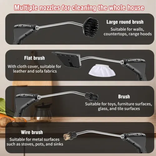 Handheld High Pressure High Temperature Household Steam Cleaner For Air Conditioner Kitchen Car Furniture Steam Cleaner EU UK