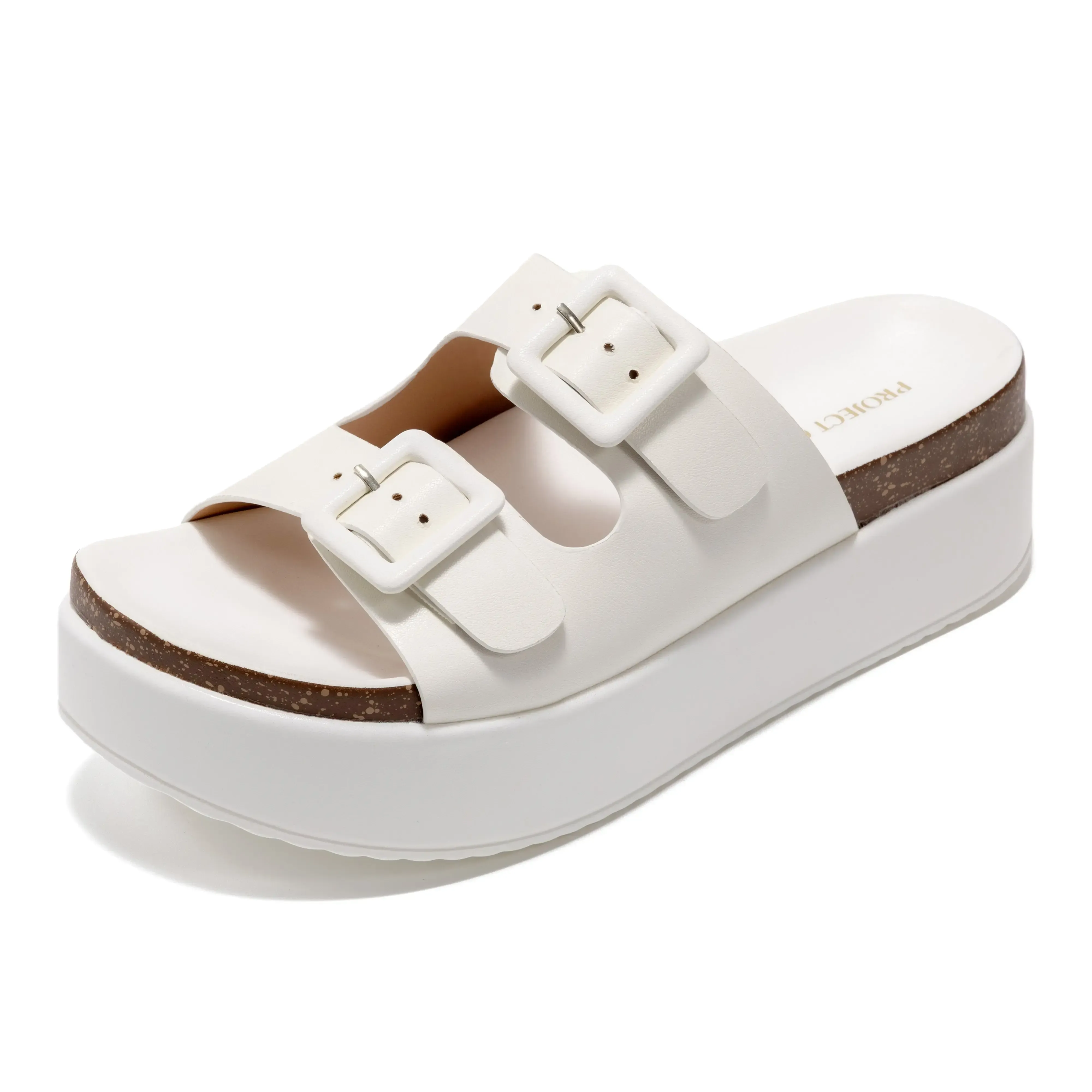 Women's Wedge Platform Sandals | Eco-friendly Leather Casual Summer Walking Shoes | Memory Foam Insole | Non-slip Design – Soft and Comfortable
