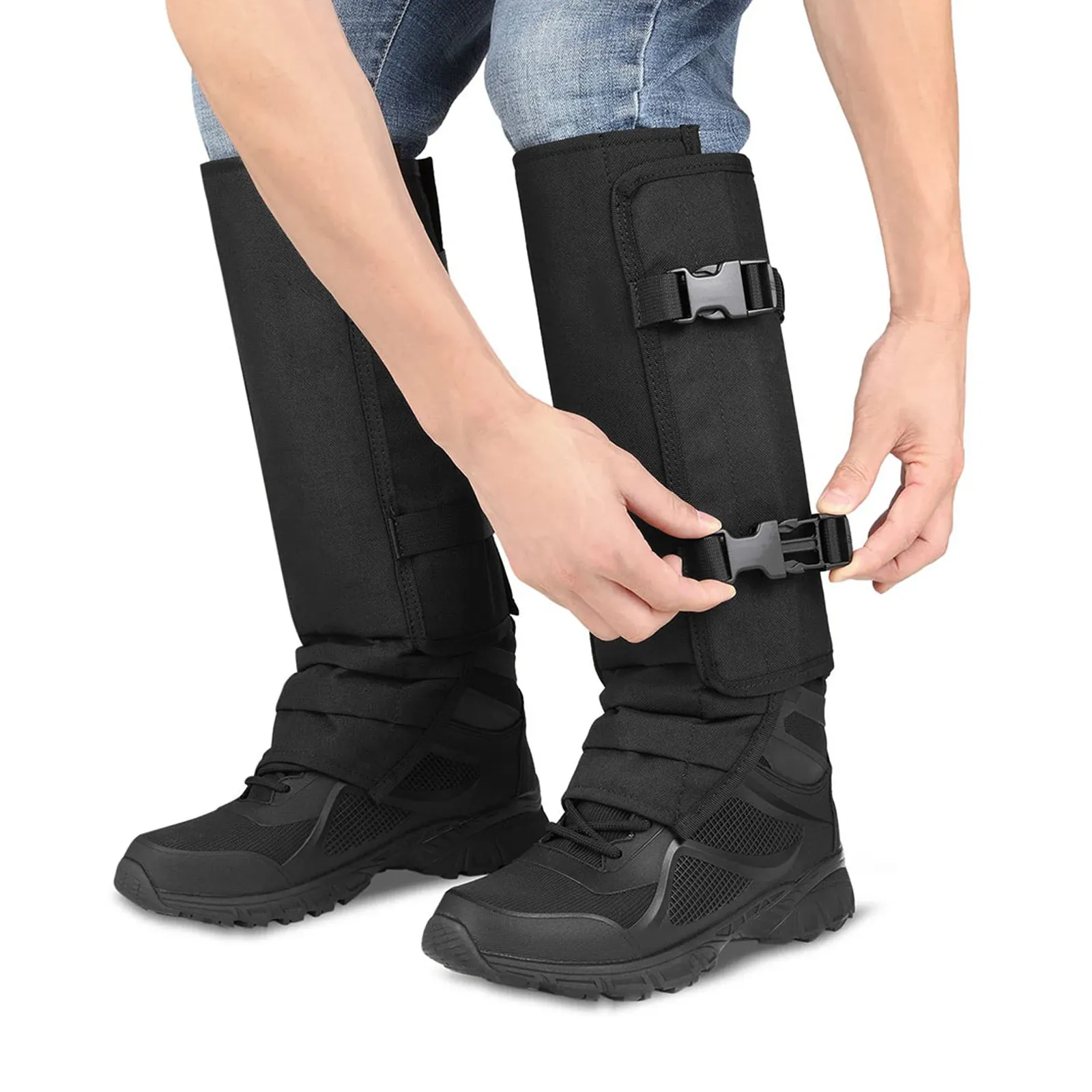 Snake Gaiters Leg Guards Waterproof Snake-Chaps Breathable Anti-Snake Gaiters Snake Bite Protection Snake Proof-Chaps Adjustable