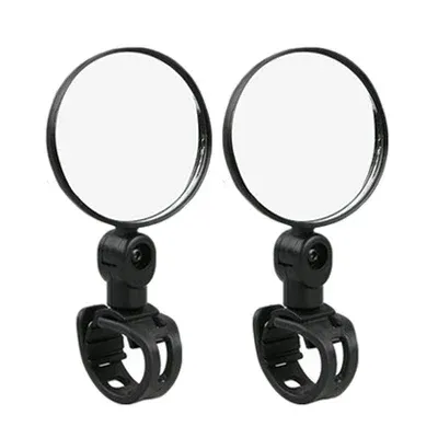 4PCS Bicycle Rearview Mirror 360 Degree Rotation Auxiliary Convex Mirror Handlebar Mount Cycling Bike Rear View Mirrors