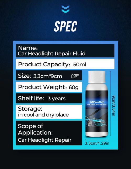 🚗✨2PCS Car Headlight Repair Fluid