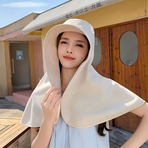 Women Wide Brim Sun Hat Full Face Neck Cover UV Protection Outdoor