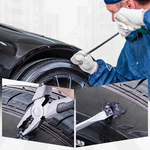Weatherproof, flexible tire repair adhesives