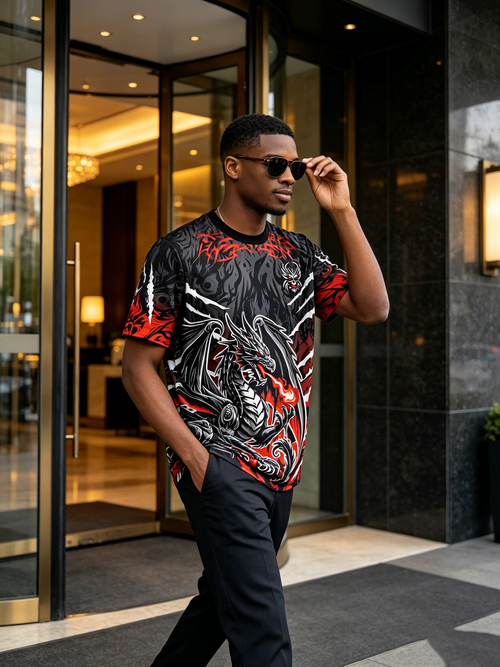 Advanced men's short sleeved shirt