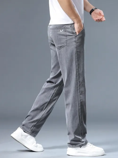 Business and leisure ice silk pants Non-iron Wrinkle-free
