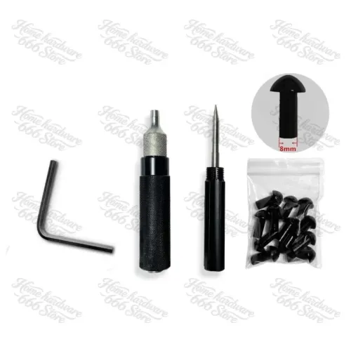 7pcs Car Motorcycle Tire Repair Plugger Tools Set Tire Wheel Repair Kit Mushroom Plug