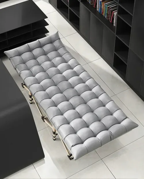 Camping Equipment Metal Multifunctional Outdoor With Pillow Portable Travel Foldable Clamshell Camping Cot Folding Bed