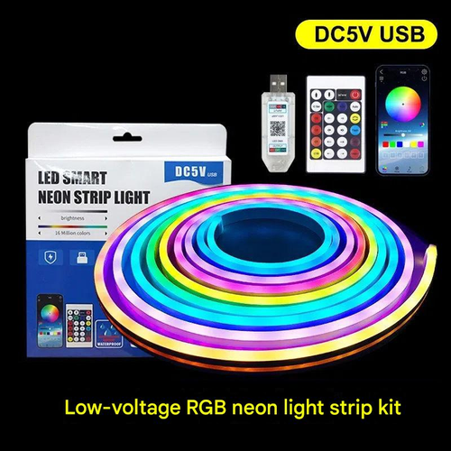 Intelligent APP with neon lights, IC flow lights, music and voice control synchronization