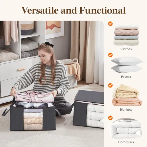 Quilt storage bag, clothing sorting bag, moving and organizing household bedding storage box, supplies