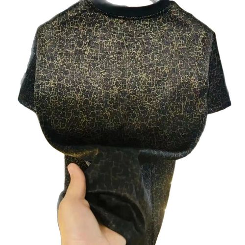 Men's Textured Crew-Neck Short-Sleeve Shirt