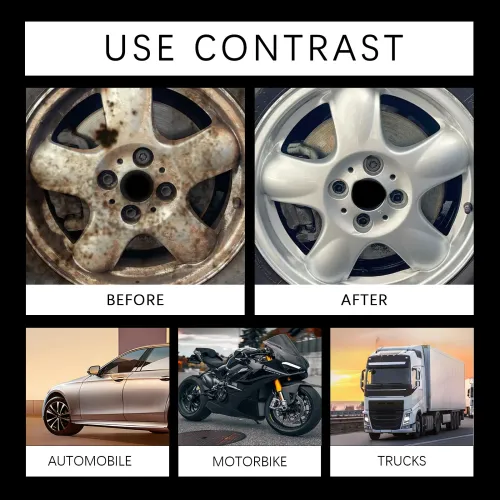 120ML Car Wheel Rust Remover Spray Effective Cleaner for Alloy Rims & Tire Stains Fast-Acting Formula for Car Detailing Restores Shine