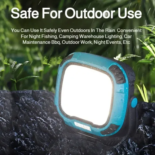 Portable LED Spotlight Lantern Strong Light Flashlight Outdoor Camping Fishing Emergency Rechargeable Magnetic Work Lamp