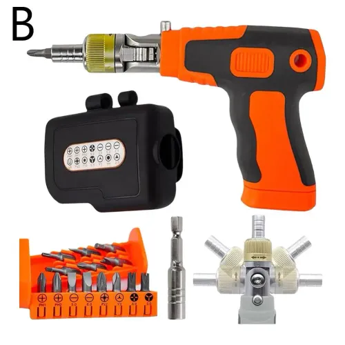 Multifunctional Bit Holder Ratchet Screwdriver With Ratchet And Dual Use Screwdriver Double Headed Mini Screwdriver Extendable