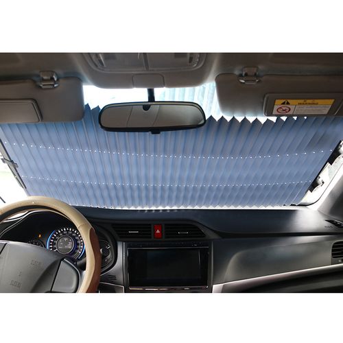 Foldable car sunshade pleated shade anti-ultraviolet