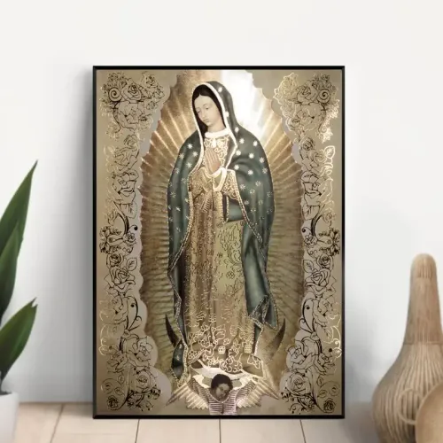 1pc Canvas Poster Modern Art Guadalupe Mother Of God Home Decoration Canvas Painting Decor Wall Art Home Wall Decor No Frame