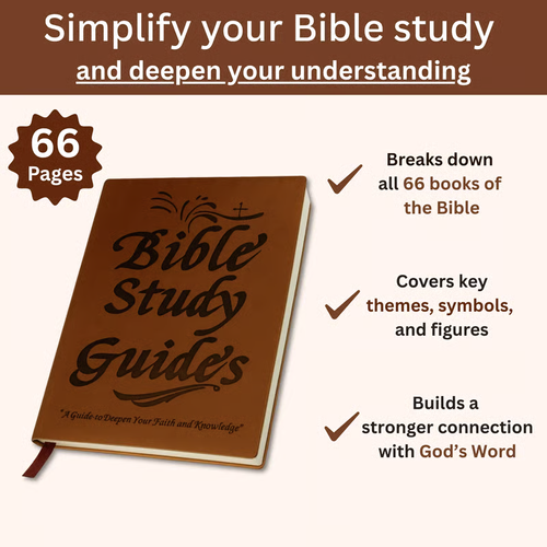 66-Page Bible Study Guide & Daily Devotional Journal