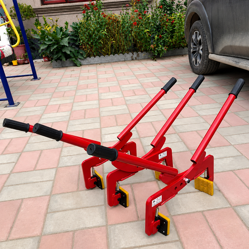 Handheld Rod Type Stone Lifting Clamp Double Person Carry Plier For Marble Flat Stone Curb Side Stone Lifting Handling Thickened