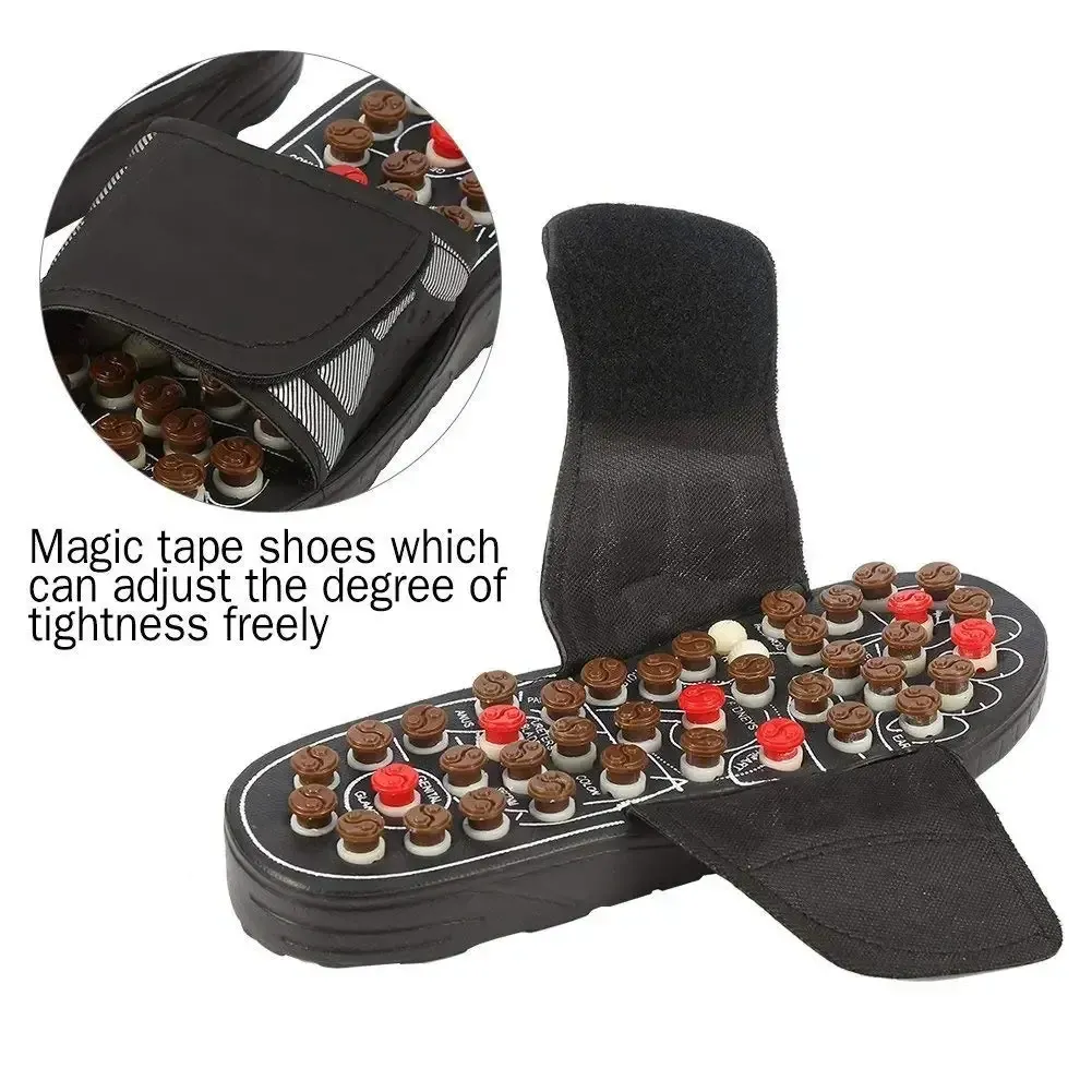 Foot Massage Slippers Silicone Sole Activation With Elastic Rubber Bumps Summer Sandals Suitable For Office Or Home Use