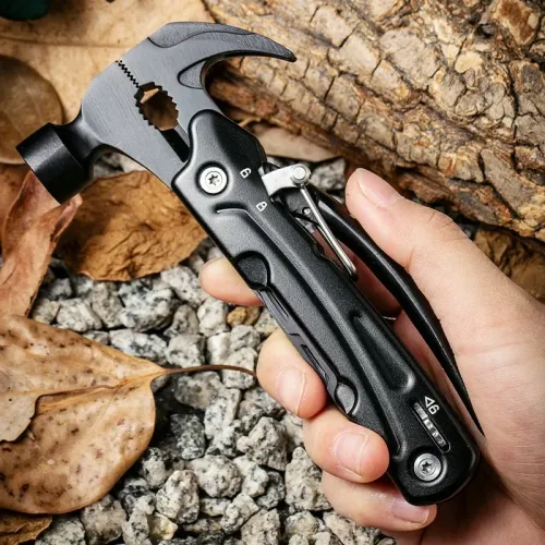 2026 New Multi-Tool Hammer, 7-in-1 Stainless Steel Multi-Tool, , Foldable Heavy Duty Multi-Tool Set with Cutter tools