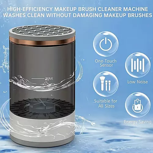 Electric makeup brush cleaner