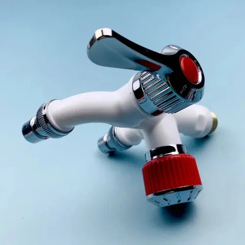 Dual-Head Washer Faucet With One Inlet And Two Outlets Sturdy Antifreeze Faucet Splitter Easy Installation Garden Hose Splitter