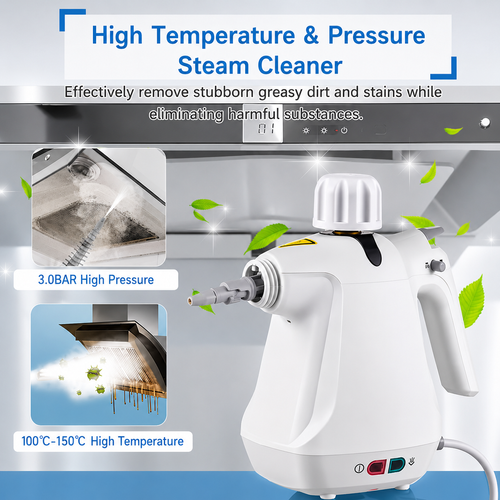 High-Temperature Steam Cleaner — A cleaning tool suitable for steam cleaning air conditioners, kitchens, and range hoods.